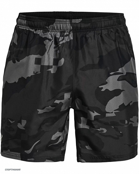 1361490-001 Шорты для бега Under Armour Speed Stride Print Shorts темно-серый, черный