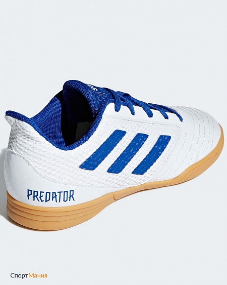 CM8553 Детские Футзалки Adidas Predator 19.4 IN Sala JR белый, синий