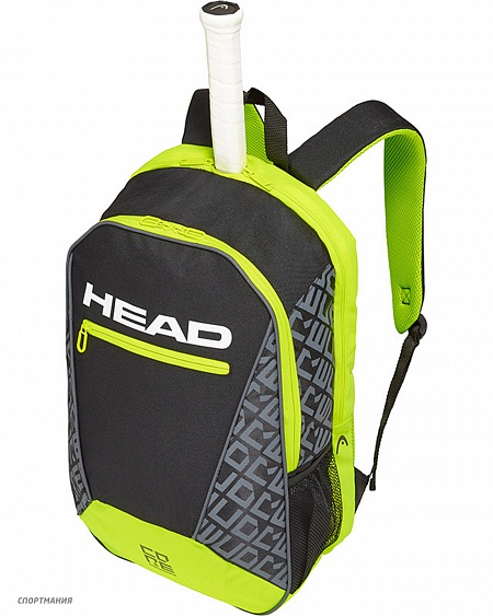 283539(BKNY) Рюкзак спортивный под ракетку Head Core Backpack  темно-серый, неоновый-желтый