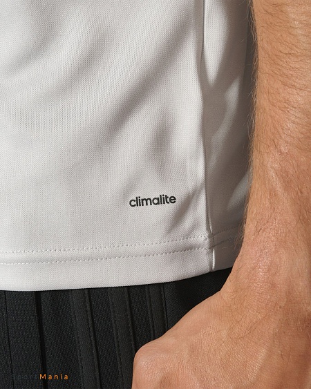 BQ2628 Поло Adidas Tiro 17 Polyester серый