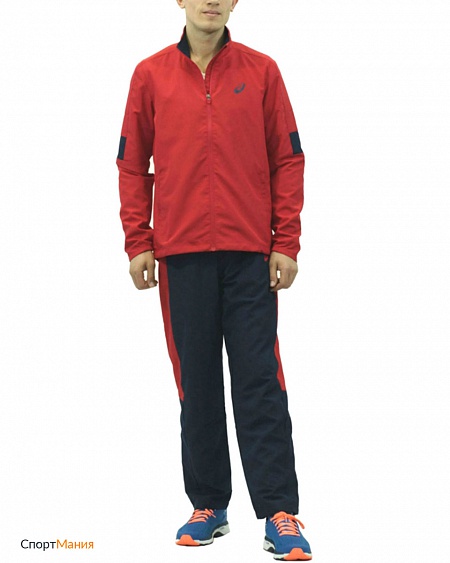142894-0672 Спортивный костюм Asics Suit Indoor красный, темно-синий