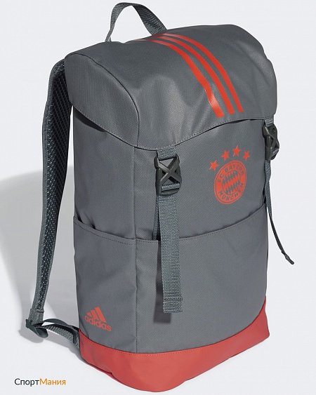 DU2000 Рюкзак Adidas FC Bayern серый, ярко-оранжевый