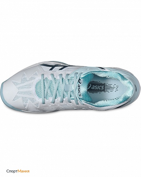 E651N-0161 Кроссовки теннисные Asics Gel-Solution Speed 3 Clay белый, голубой