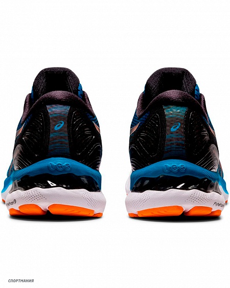 1011B004-400 Кроссовки беговые Asics Gel-Nimbus 23 синий, черный, оранжевый