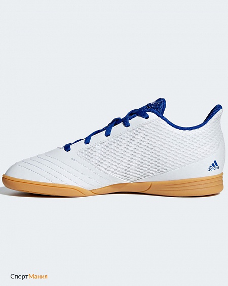 CM8553 Детские Футзалки Adidas Predator 19.4 IN Sala JR белый, синий