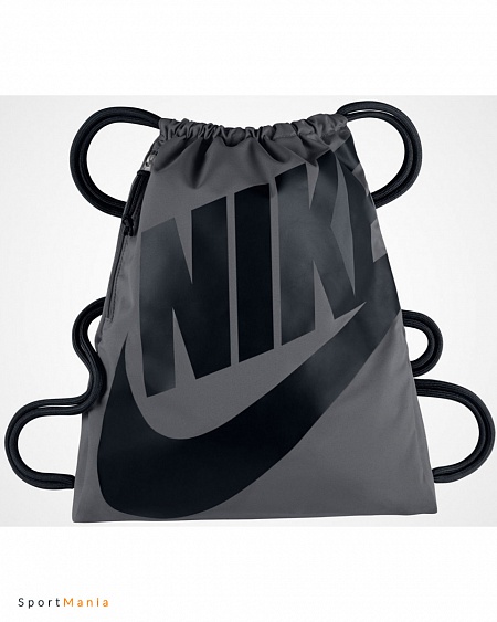 BA5351-009 Рюкзак-мешок Nike HERITAGE GM серый, черный