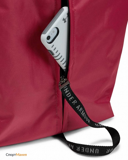 1306394-671 Женский рюкзак-мешок Under Armour Essentials Sackpack красный, черный