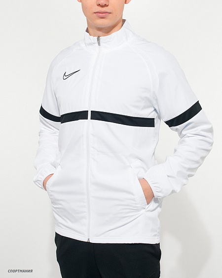 CW6118-100 Олимпийка Nike Academy 21 Woven Track Jacket белый, черный