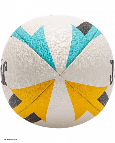 400680.209 Мяч Joma для регби J-MAX белый, оранжевый, голубой, черный