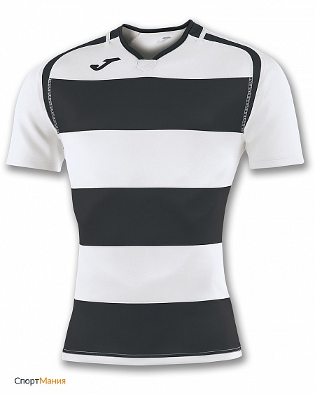 100735.100 Детская футболка Joma Prorugby II белый, черный