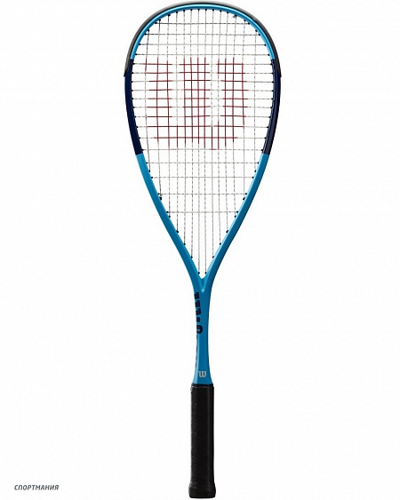 WRT910330 Ракетка для сквоша Wilson Ultra UL SQ RKT 1/2 CVR BLBK синий, черный, красный