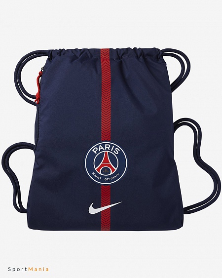 BA5419-429 Рюкзак-мешок Nike PSG Stadium темно-синий, красный, белый