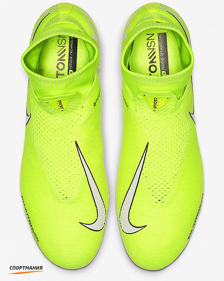 AO3262-717 Бутсы Nike Phantom Vision Elite Dynamic Fit FG светло-зеленый, белый