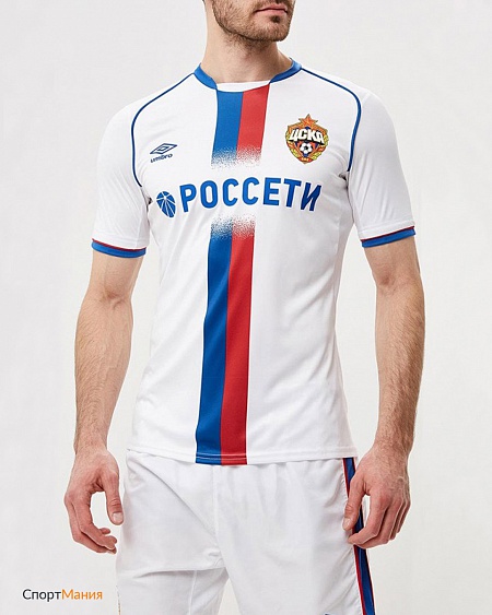 125518 Футболка Umbro CSKA Away Jersey SS белый , синий, красный