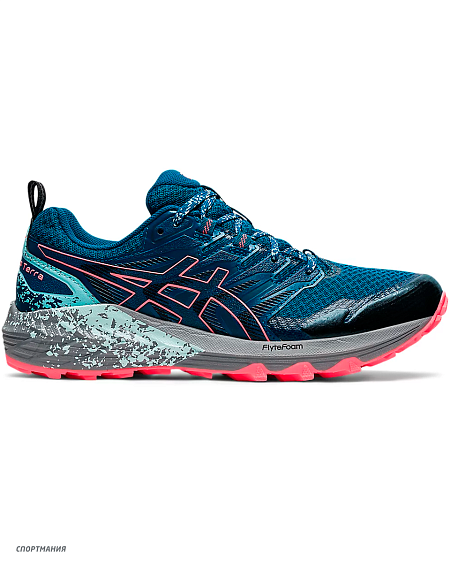 1012A902-402 Кроссовки для бега Asics Fujitrabuco Terra W синий, голубой, розовый, серый