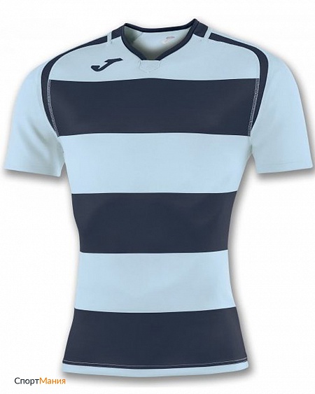 100735.312 Детская футболка Joma Prorugby II голубой, темно-синий