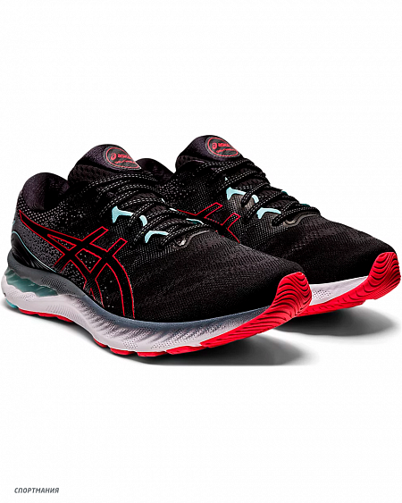 1011B004-007 Кроссовки беговые Asics Gel-Nimbus 23 черный, темно-серый, красный, белый