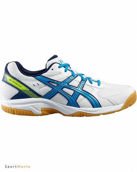 B40NQ-0143 Кроссовки мужские Asics Gel-visioncourt белый, голубой, темно-синий