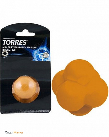 TL0008 Мяч для тренировки скорости реакции Torres Reaction ball оранжевый