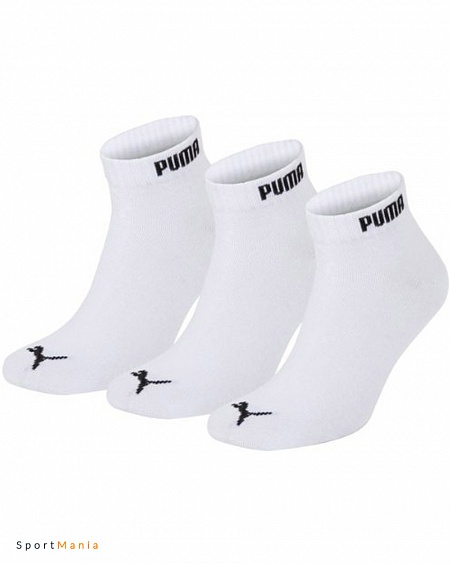 88096801 Носки Puma Quarter (3 пары) белый