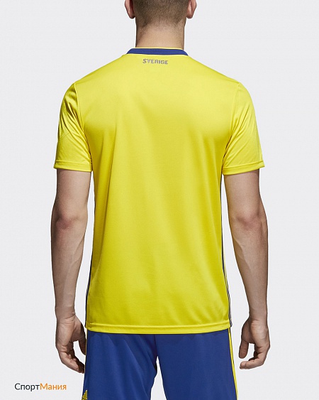BR3838 Футболка сборной Швеции Adidas SVFF желтый, синий