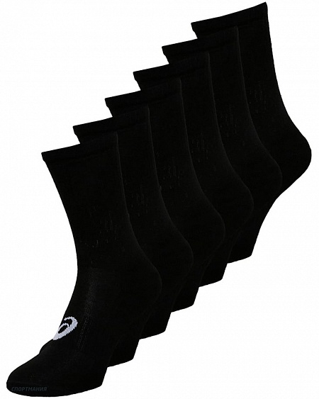 141802-0904 Носки Asics 6PKK Crew Sock черный, белый