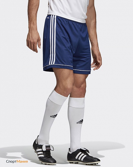 BK4765 Футбольные шорты Adidas Squadra 17 синий, белый