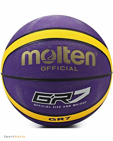 BGR7-VY Баскетбольный мяч Molten BGR7-VY фиолетовый, желтый