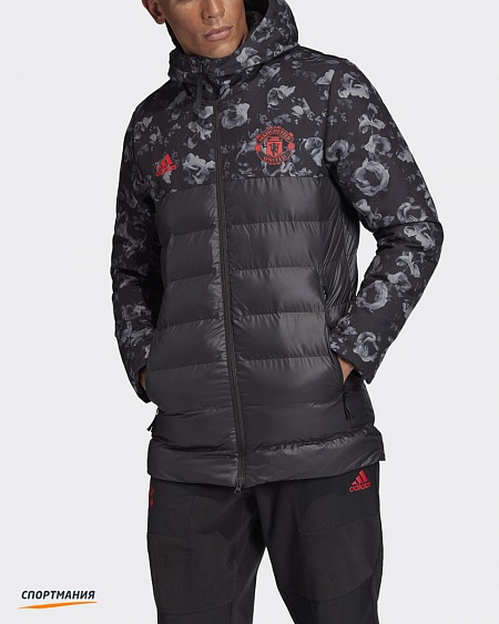 DX9066 Утепленная куртка Adidas Manchester United Padded серый, черный