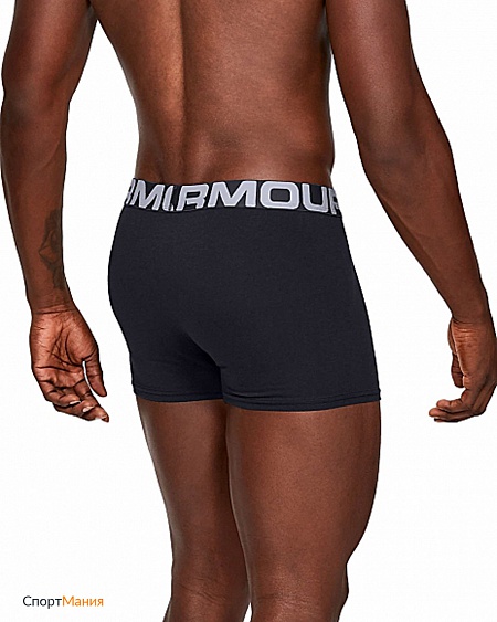 1327424-001 Трусы Under Armour Charged Cotton 3in (3 шт.) черный, серый