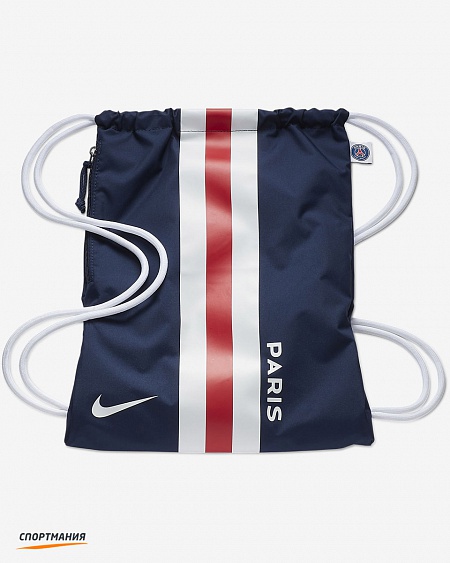 BA5942-410 Мешок для обуви Nike Stadium PSG темно-синий, белый, красный