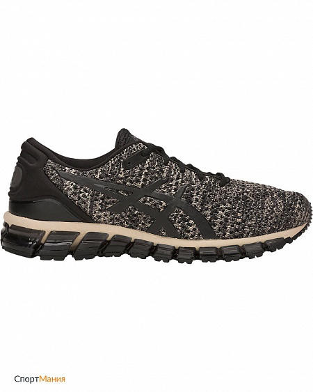 T840N-024 Беговые кроссовки Asics Gel-Quantum 360 Knit 2 серый, черный