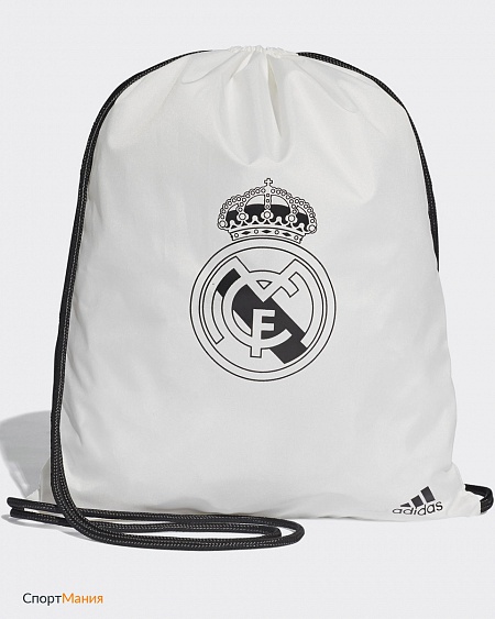 CY5608 Рюкзак-мешок Adidas Real Madrid белый, черный