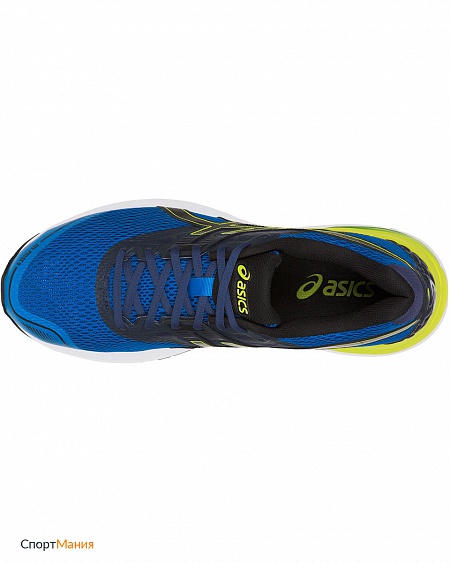 T7D3N-4390 Кроссовки беговые Asics Gel-Pulse 9 синий, черный, неоновый-желтый