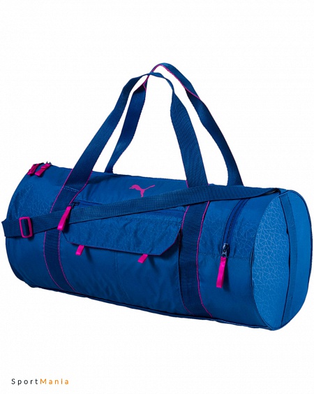 07441905 Сумка женская Puma Fit at Sports Duffle темно-синий, розовый