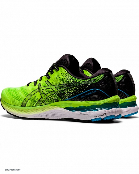 1011B004-300 Кроссовки беговые Asics Gel-Nimbus 23 салатовый, черный, белый