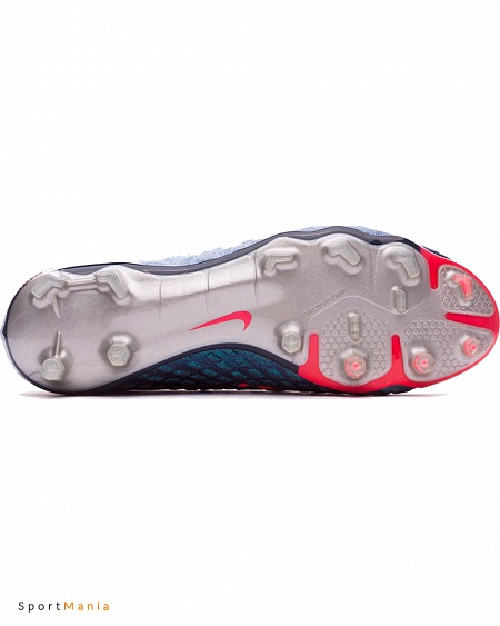 852567-400 Бутсы Nike Hypervenom Phantom III FG зеленый, голубой, розовый