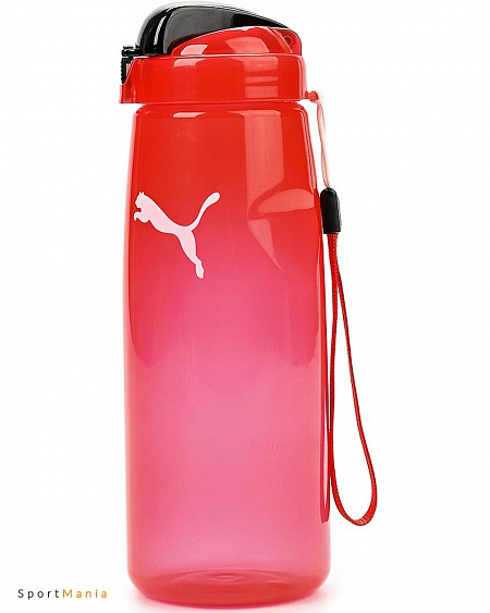 05284102 Бутылка для воды Puma Lifestyle Water Bottle красный, черный, белый