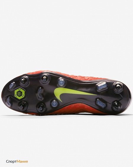 AJ3810-600 Бутсы Nike Hypervenom Phantom III Elite SG-PRO Anti-Clog красный, серый