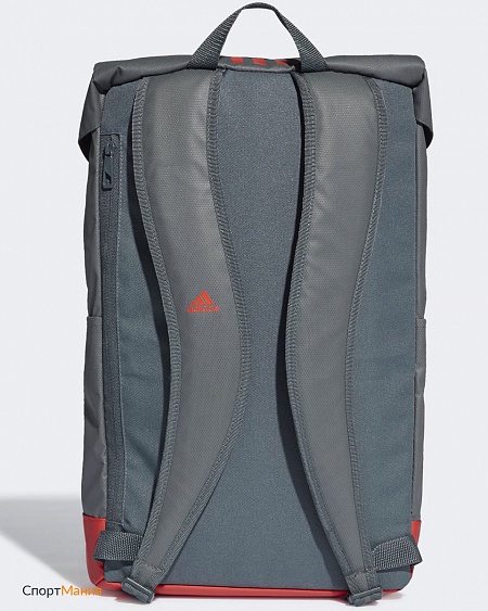 DU2000 Рюкзак Adidas FC Bayern серый, ярко-оранжевый