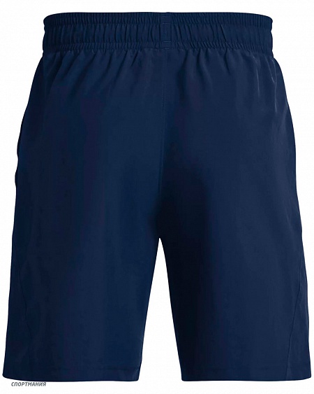 1361433-408 Шорты для бега Under Armour Woven Graphic Wordmark Shorts темно-синий, белый
