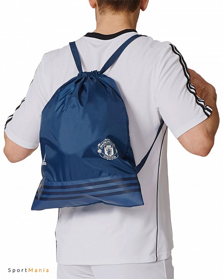 S95102 Рюкзак-мешок Adidas Манчестер Юнайтед темно-синий, белый