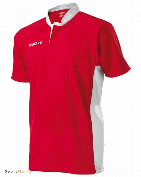 60070201 Футболка Macron Impact красный, белый
