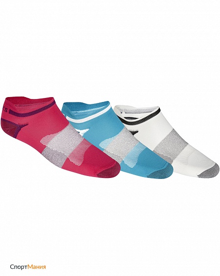 123458-0640 Беговые носки Asics Lyte sock (3 пары) красный, синий, белый