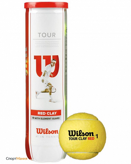 Мячи для большого тенниса Wilson Tour Clay Red 4B