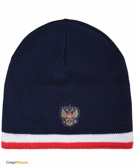 AI4878 Шапка Adidas Russia Beanie  темно-синий, красный, белый