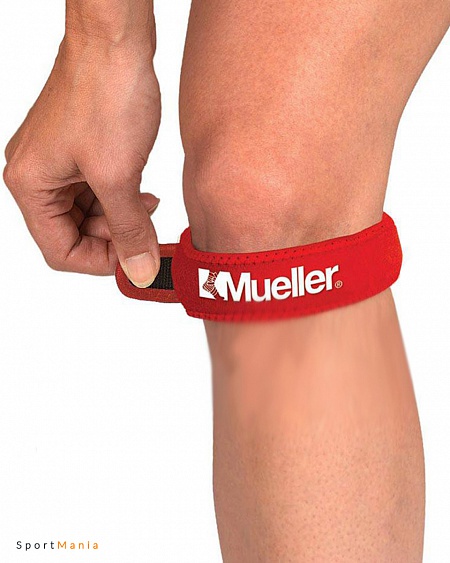 991 Ремень фиксирующий Mueller Jumper's Knee Strap красный