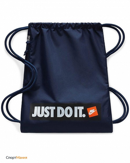 BA5430-451 Рюкзак-мешок Nike Heritage Gymsack 1 Gfx темно-синий