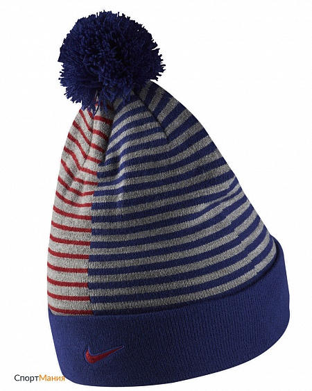 AO8589-455 Шапка Nike Beanie Barcelona FC синий, серый