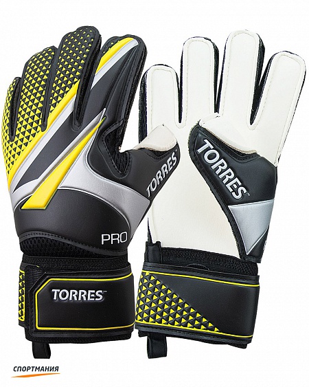 FG0519710 Перчатки вратарские Torres Pro черный, желтый